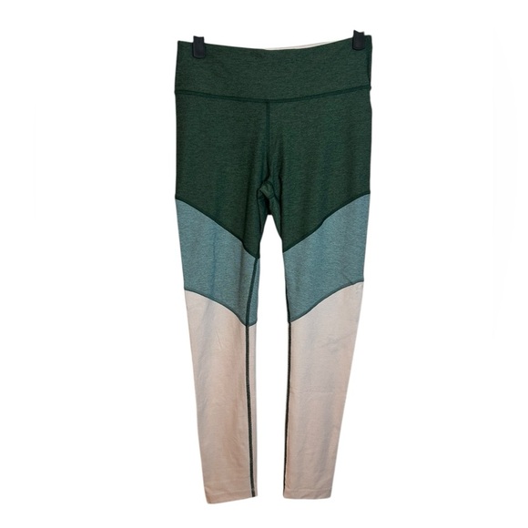 Outdoor Voices Green Colorblock Leggings - Picture 1 of 3